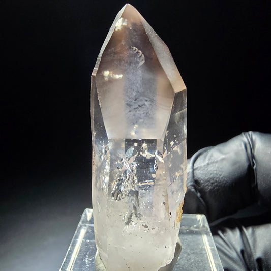 Klare Phantom Rauchquarz Zepter Spitze Goboboseb, Namibia 43*18*14mm Sammlung