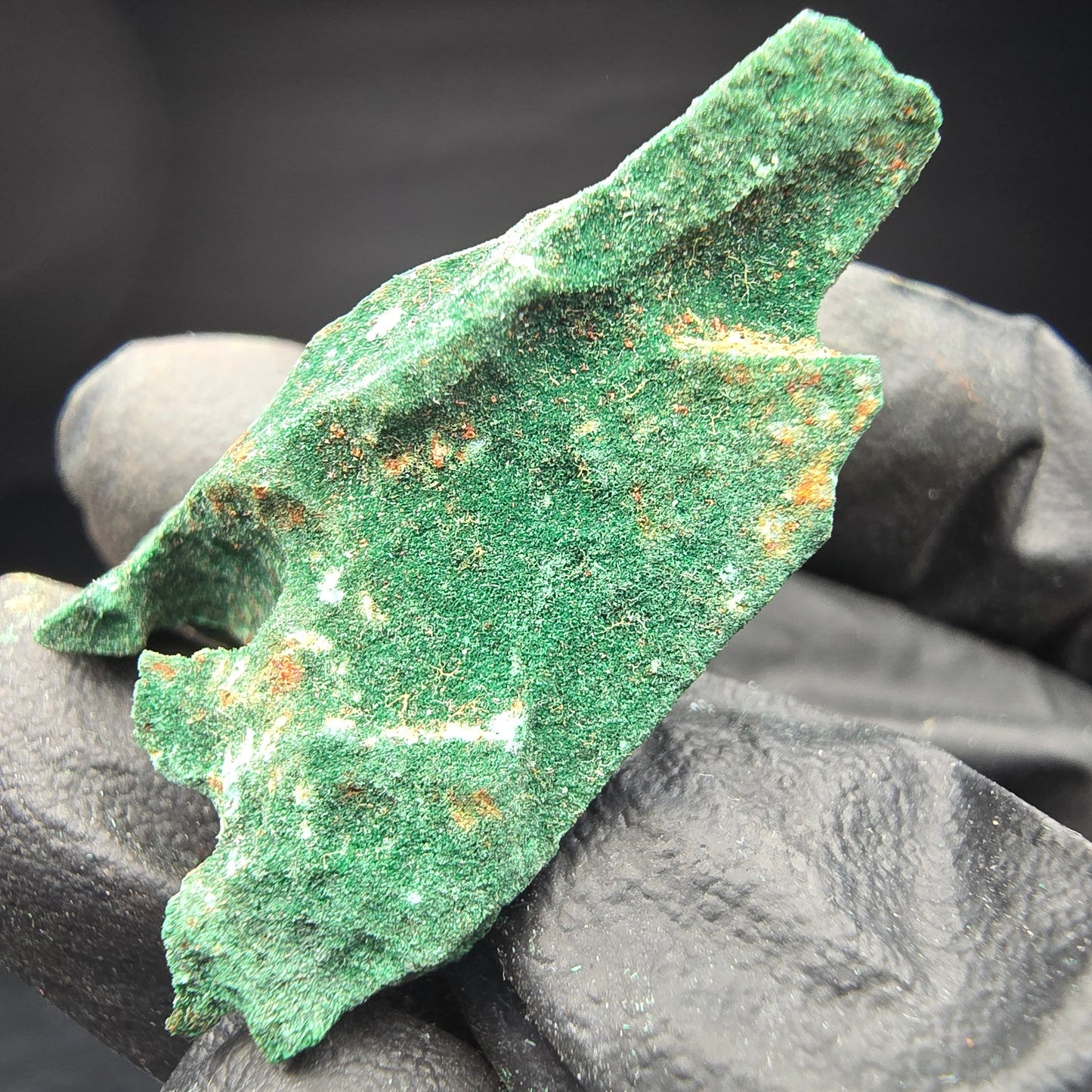 Spécimen rare de malachite, vert Kaokoveld, collection minérale 35*26*19mm namibie