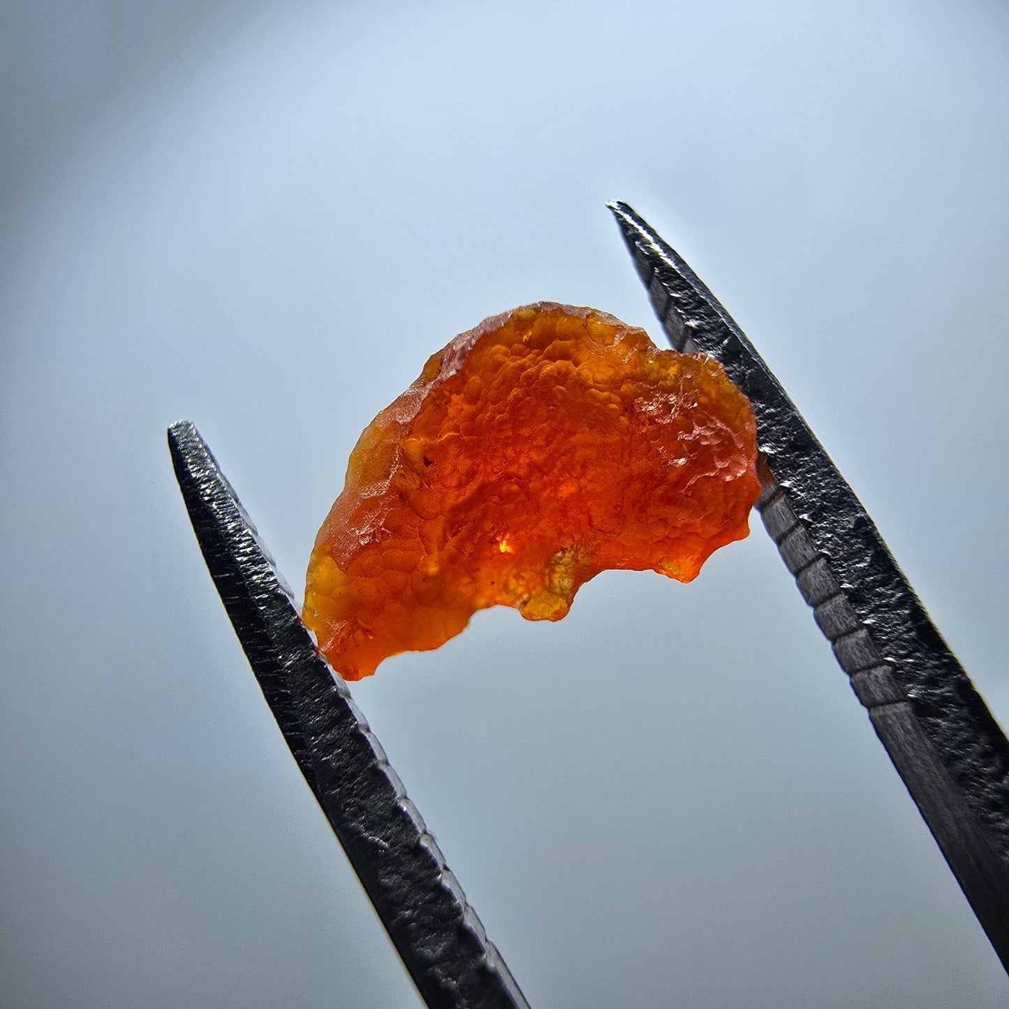 Seltener Feueropal Kristall, rot orange Mexiko 9*6*7mm