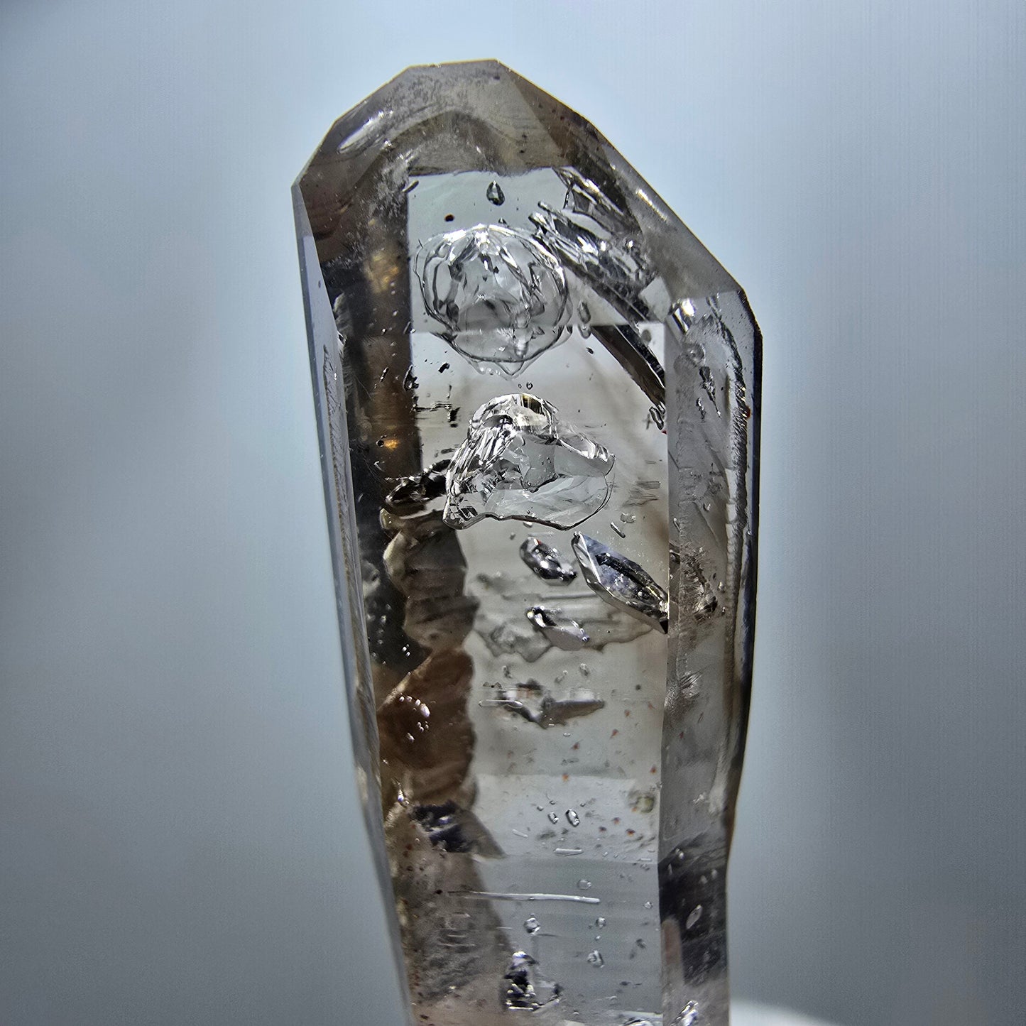 Seltener Phantom Rauchquarz Zepter Kristall Goboboseb, Namibia 53*13*9mm