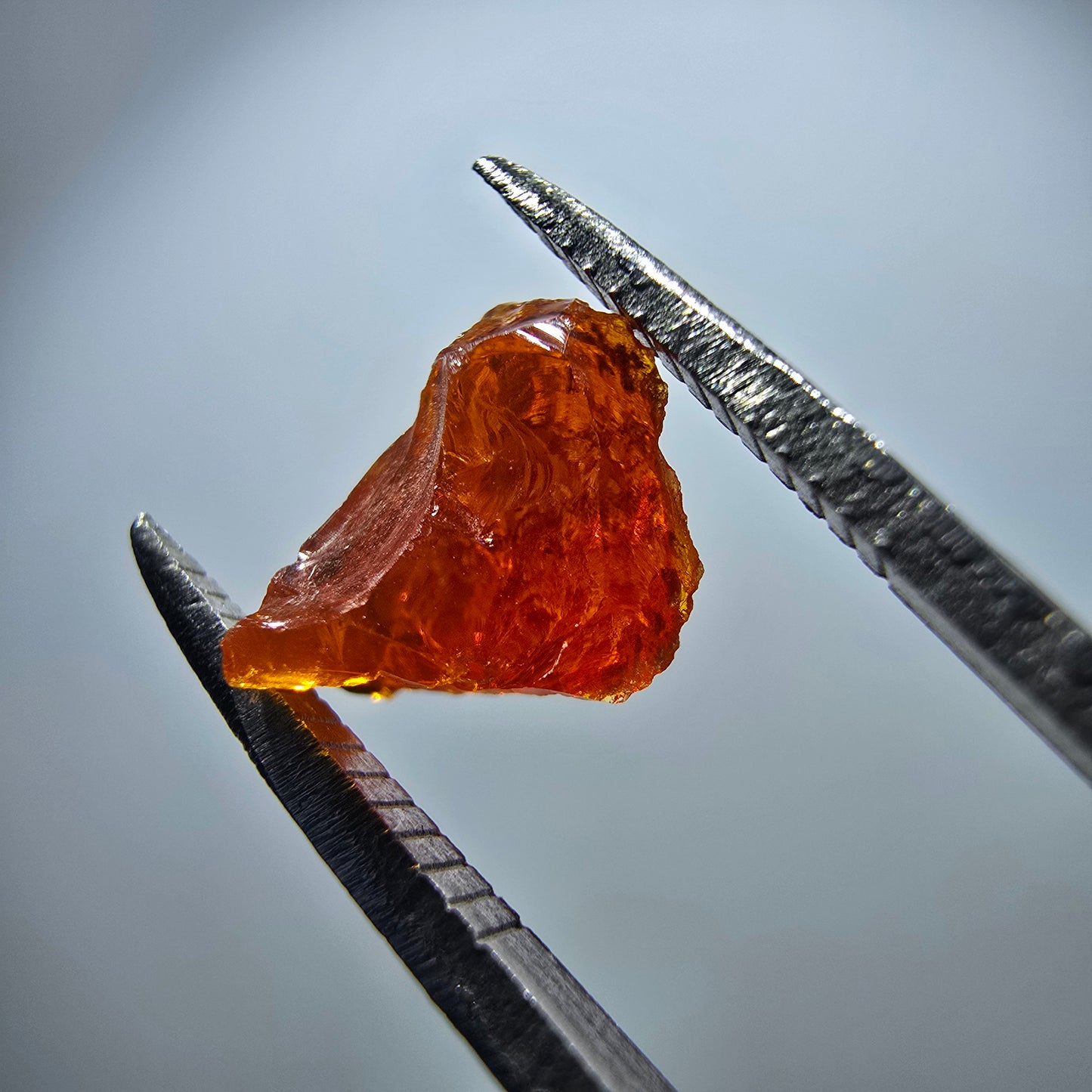 Seltener Feueropal Kristall, rot orange Mexiko 9*9*6mm