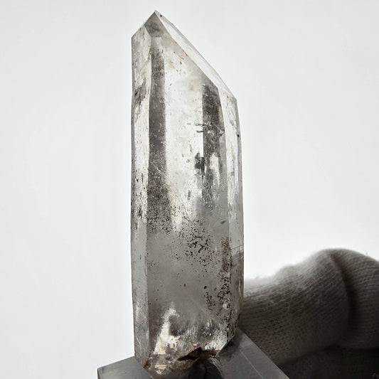Sceptre de poche Saint-Valentin en quartz fumé fantôme squelette, Namibie 64 x 19 x 18 mm