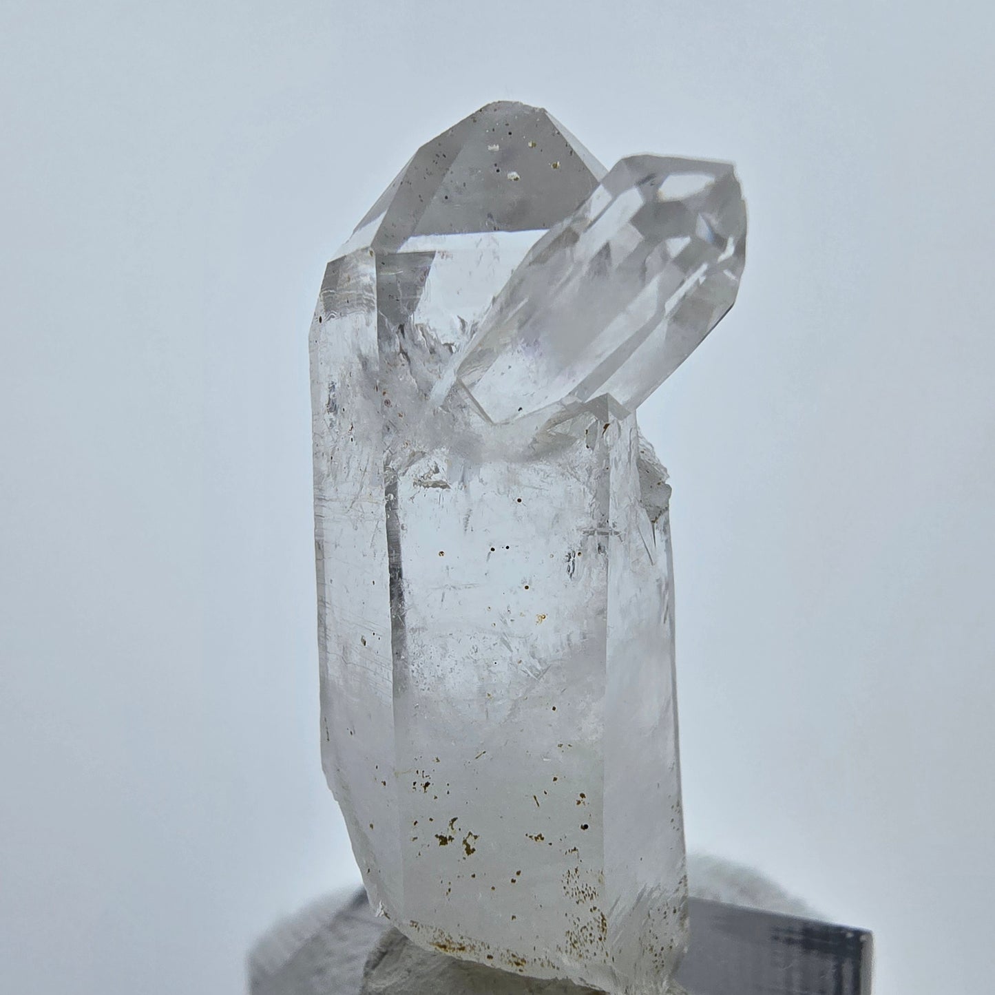 Enhydro Lemurian Phantom Quarz Spitzen Streep Mine Goboboseb, Namibia 42*19*15mm