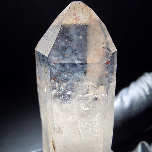 Quartz fumé fantôme clair avec inclusions de fer Goboboseb, Namibie 39*16*13mm