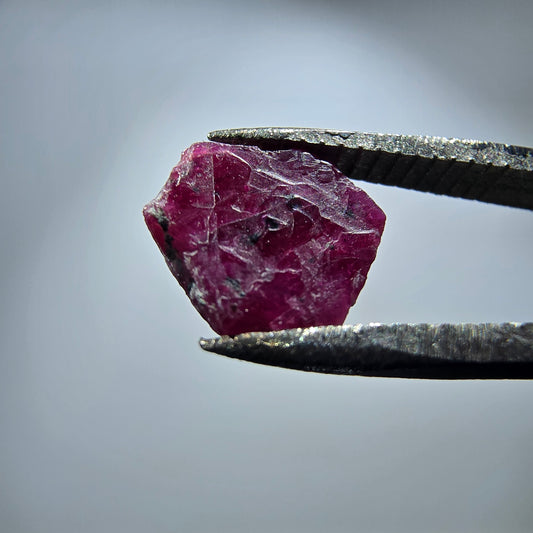 2x Ruby Discs, red (UV Mineral) Set Unknown 8+9mm diameter