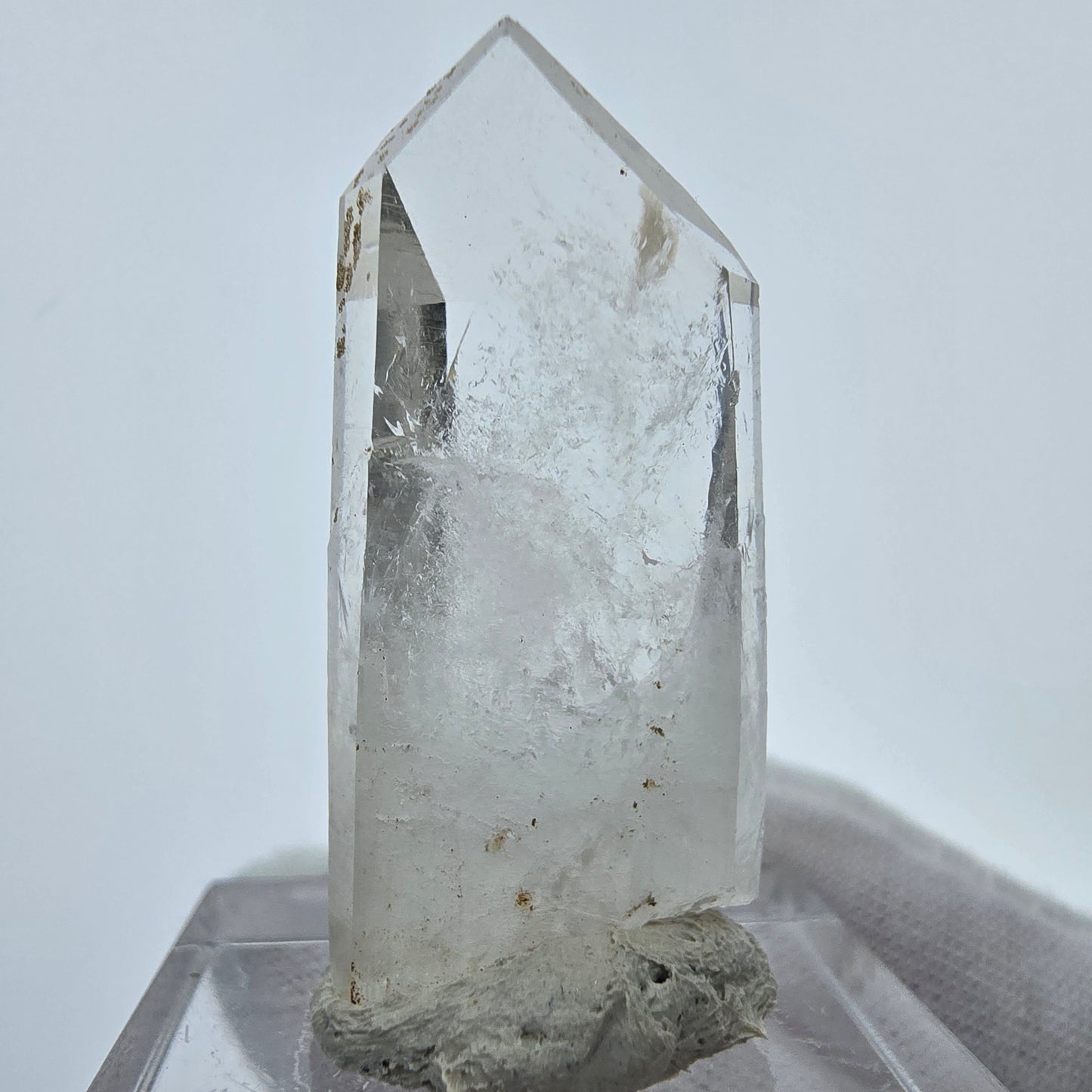 Enhydro Phantom Hämatit Quarz Kristall Streep Mine, Goboboseb, Namibia 34*15*9mm
