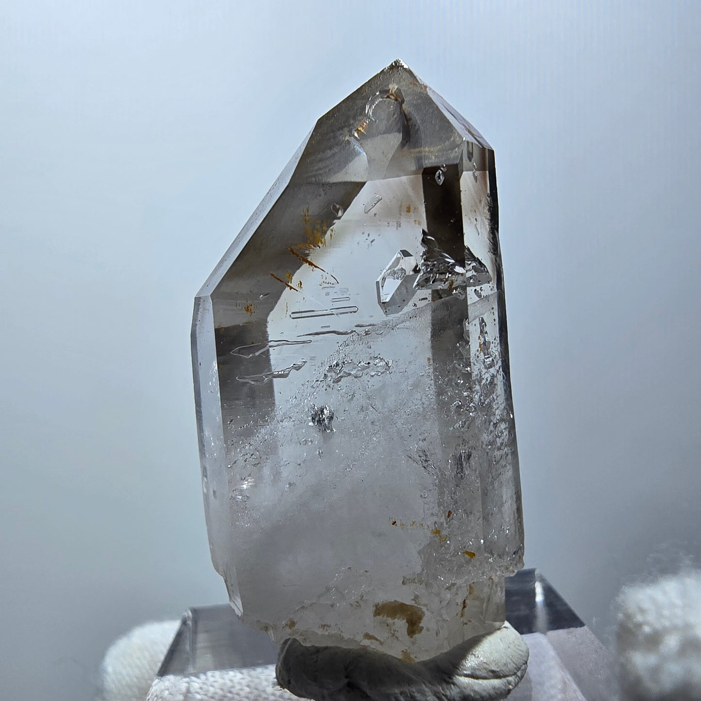 Klarer Phantom Rauchquarz Zepter Kristall Goboboseb, Namibia 37*19*13mm