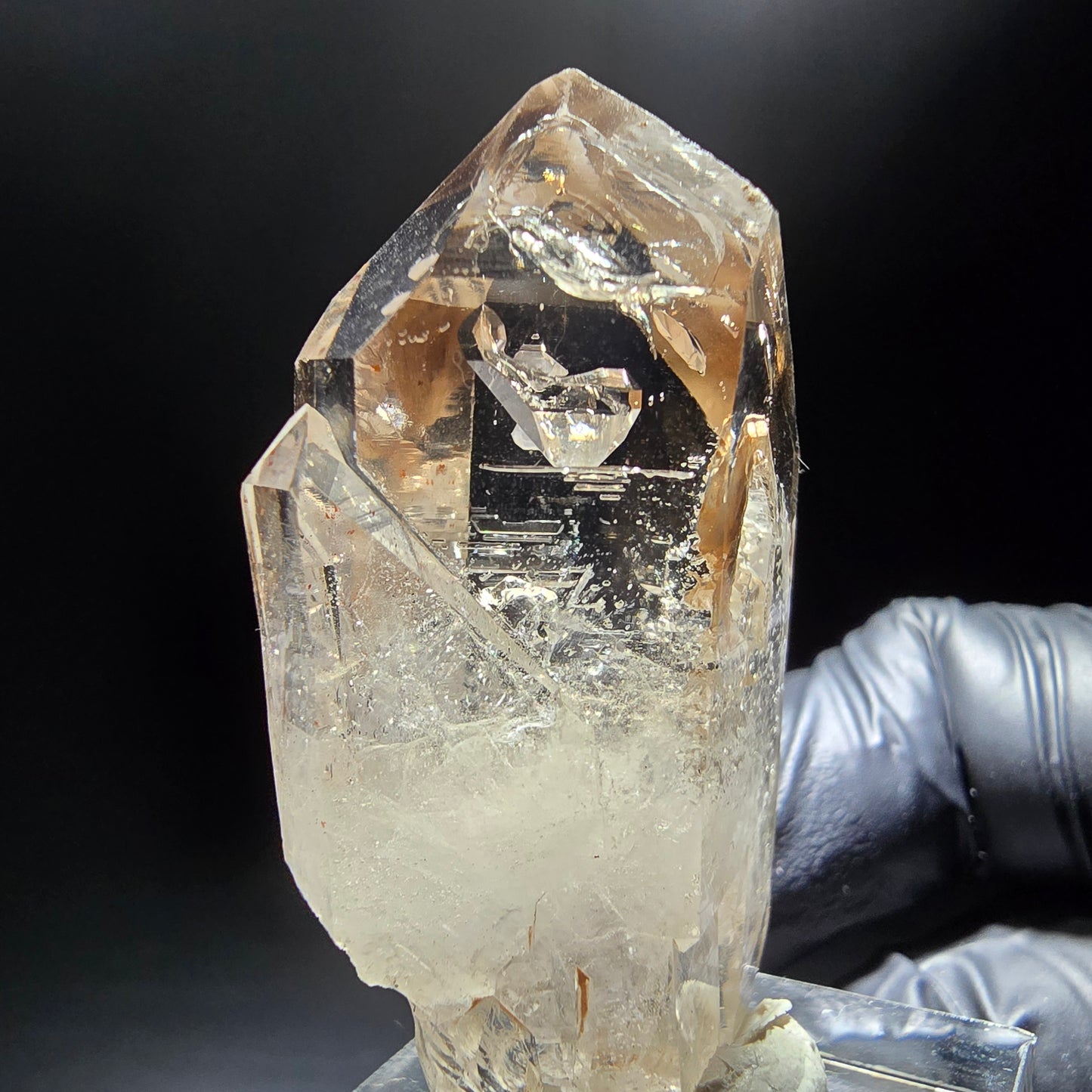 Phantom Rauchquarz Doppelender Stufe Goboboseb, Namibia 47*25*20mm Sammlung