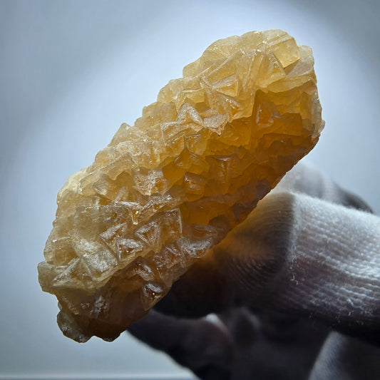 Seltene Fluorit, gestuft auf Quarz Würfel Stufe Omehane, Namibia 41*36*20mm