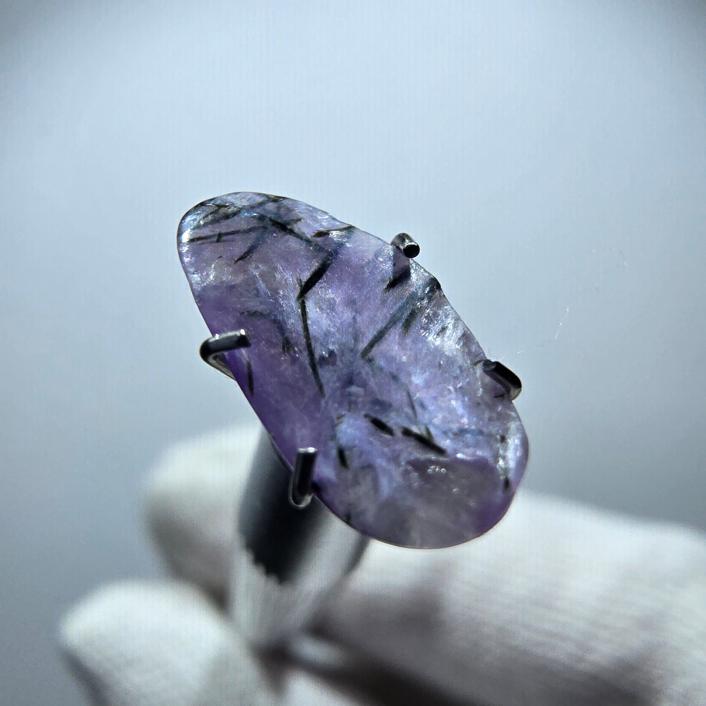 Rare Charoite crystal purple, polished Russia 13*6*2mm