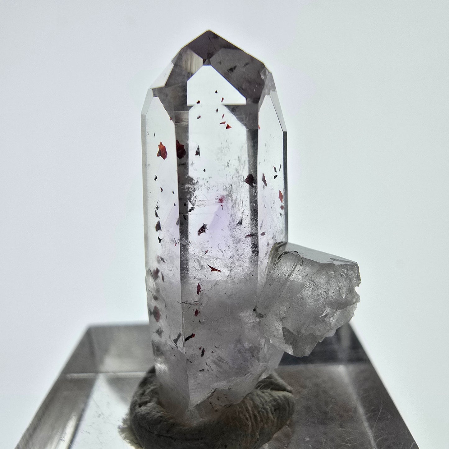 Mine d'améthyste Harlequin Phantom Point Streep, Goboboseb, Namibie, 29 x 15 x 10 mm
