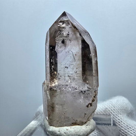 Klare Phantom Rauchquarz Zepter Spitze Goboboseb, Namibia 36*12*12mm