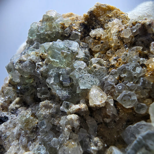 Phantom Fluorit Muskovit Schörl Turmalin Orthoklas Erongo, Namibia 82*60*33mm