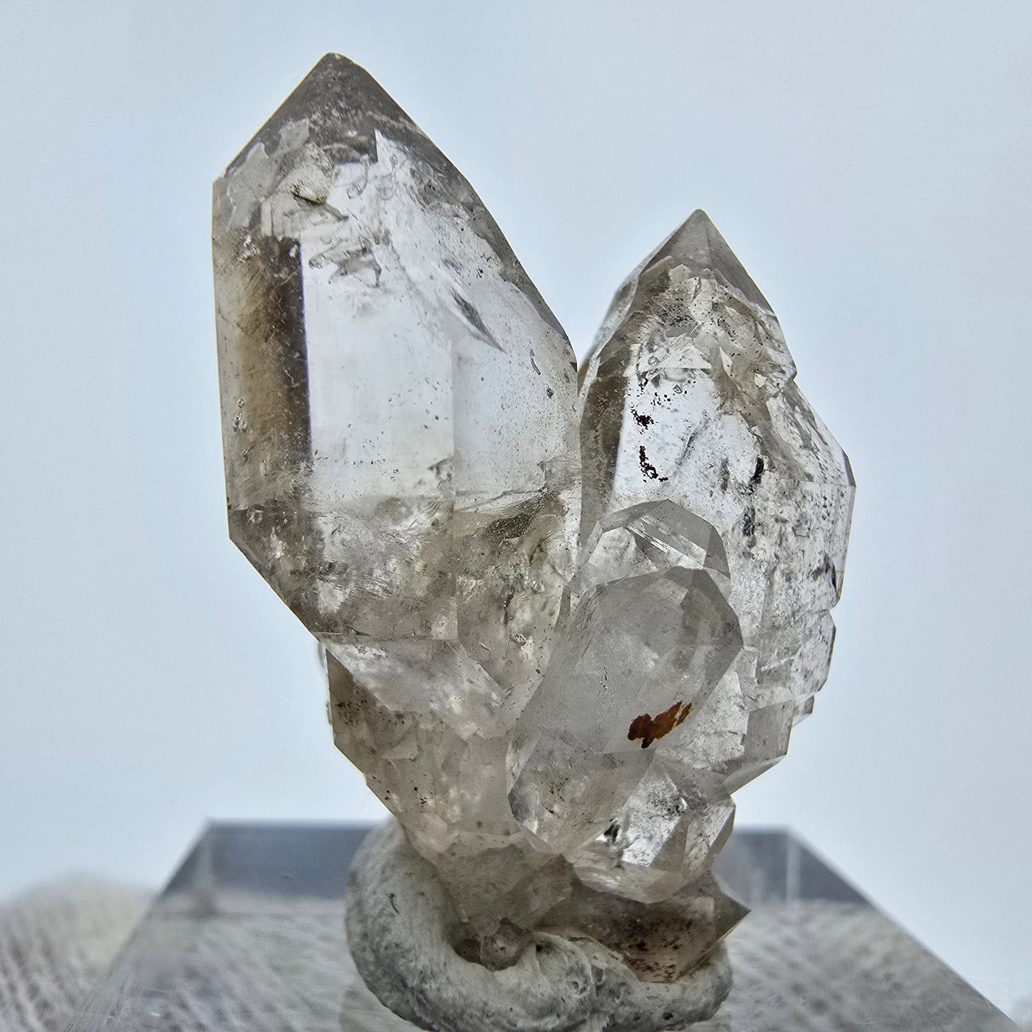 Klare Phantom Rauchquarz DT Zepter Stufe Goboboseb, Namibia 30*19*15mm