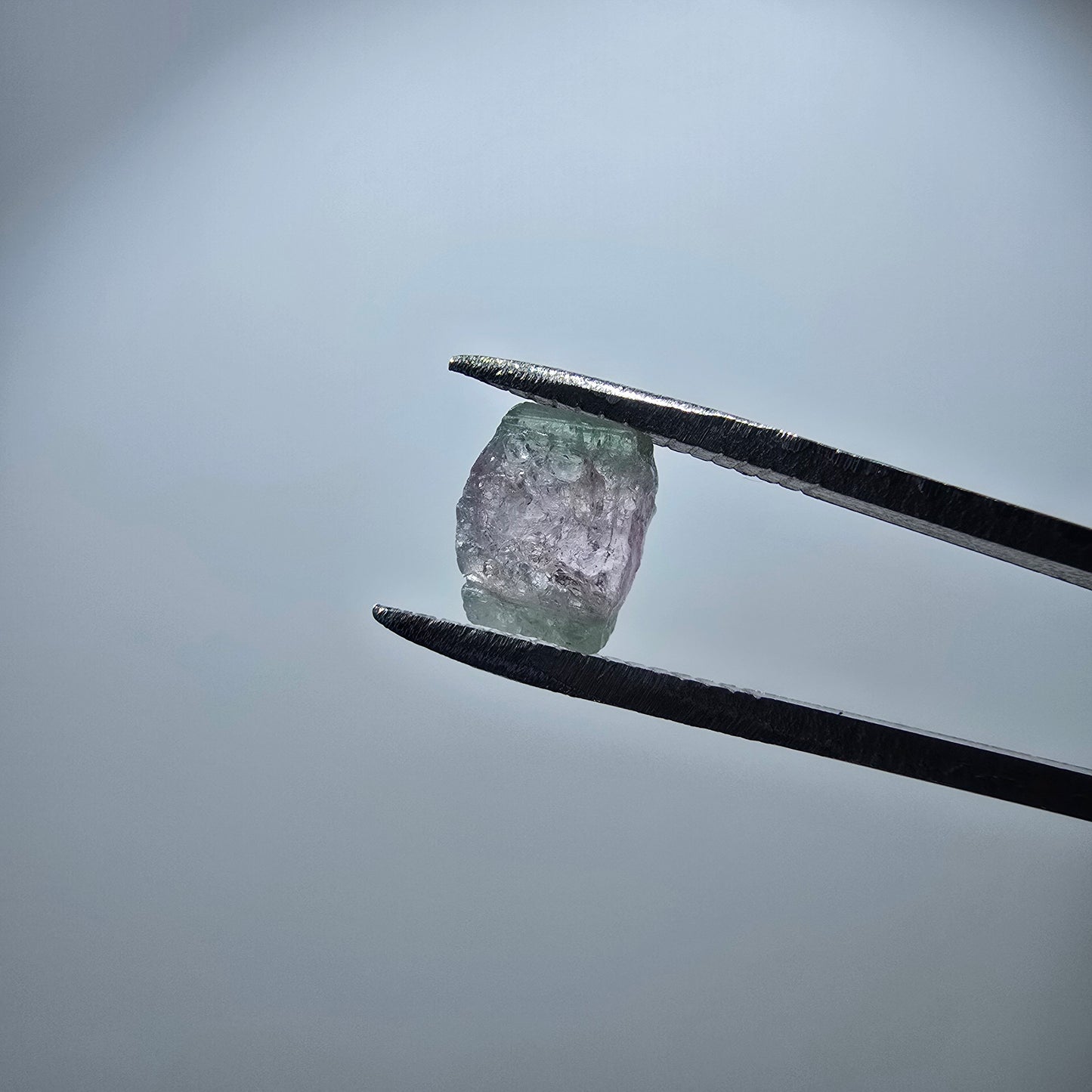 Klarer Wassermelonen Turmalin Kristall grün rosa Minas Gerais, Brasilien 7*6*3mm