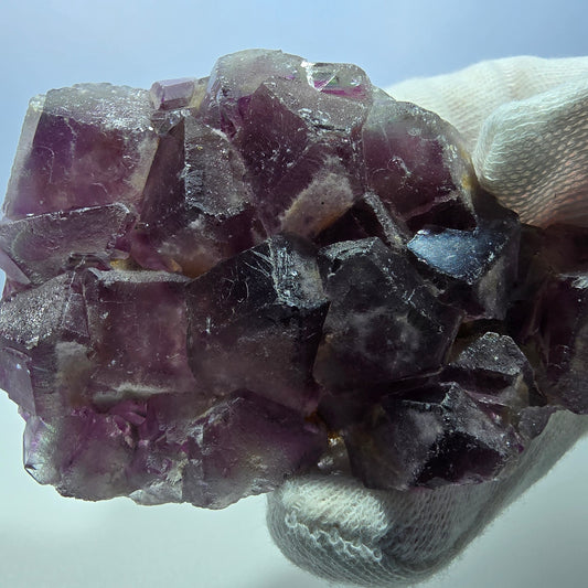 Spécimen de cube de fluorite fantôme, parqueté rose jaune Okorusu, Namibie 86*53*21 mm