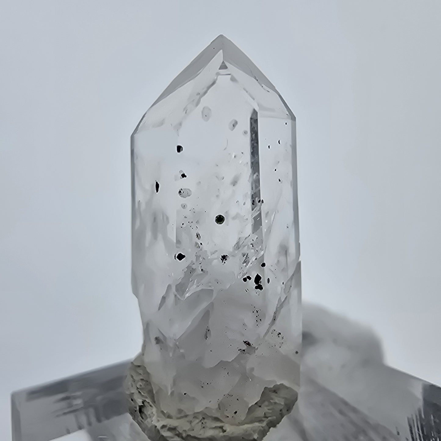 Klarer Phantom Hämatit Quarz Kristall Streep Mine, Goboboseb, Namibia 27*12*10mm