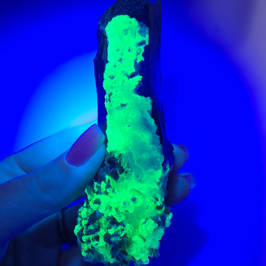 Quartz fumé squelette fantôme, spécimen d'hyalite, Erongo, Namibie, 105 x 42 x 31 mm