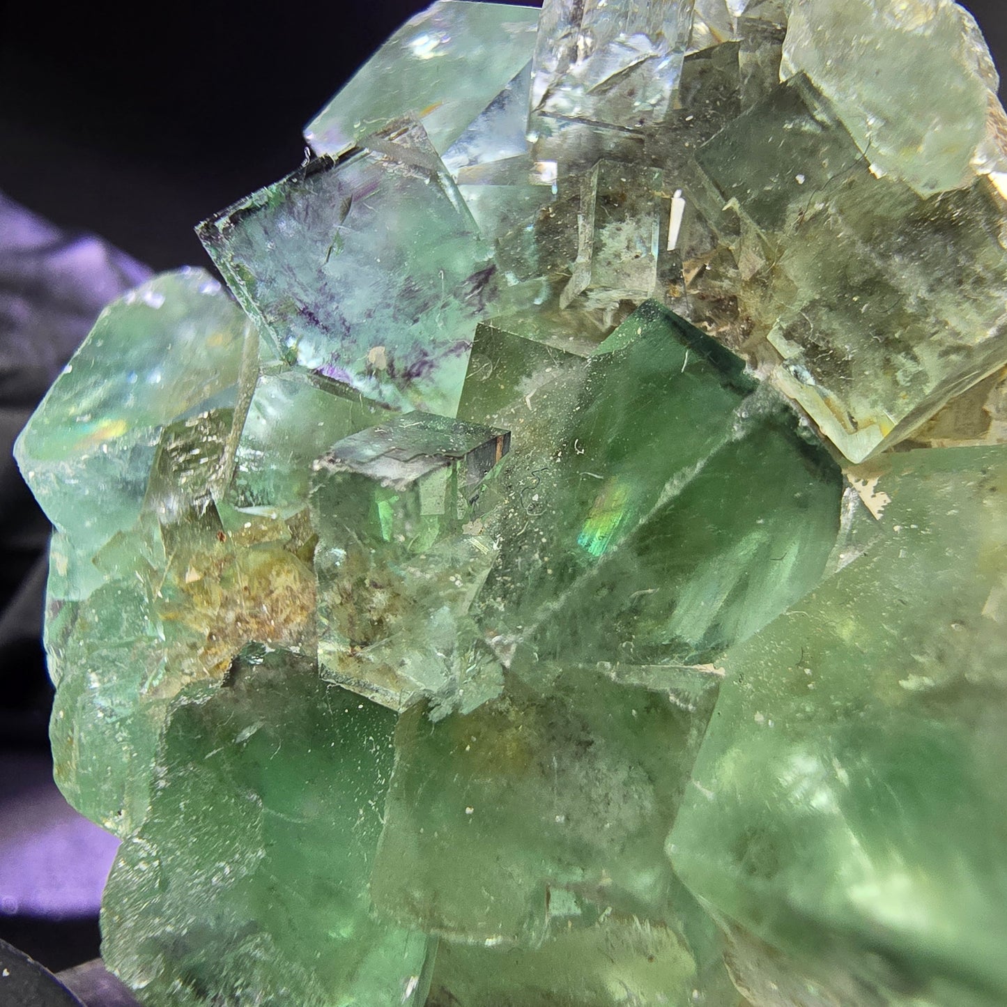 Sehr klare Fluorit Würfel Stufe grün 34*32*21mm Okorusu, Namibia Sammlung