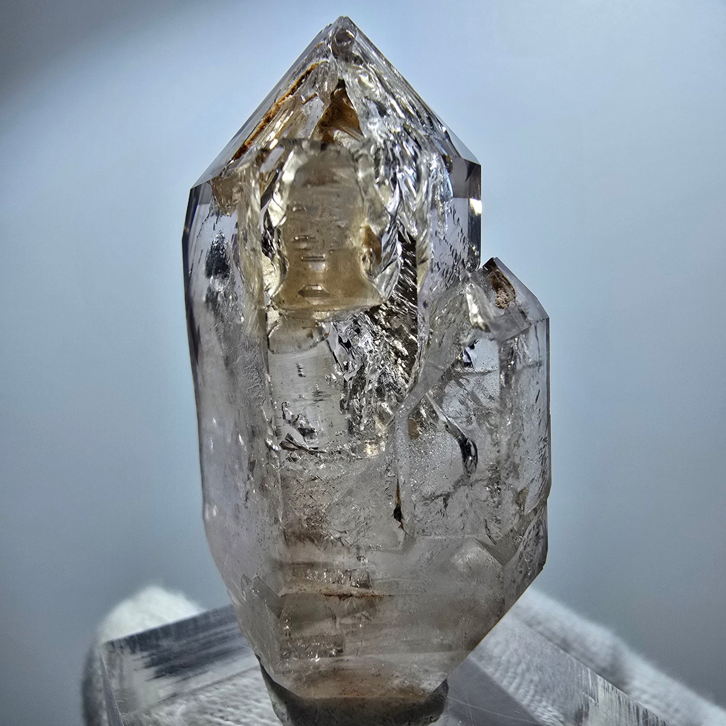 Clear Phantom Smoky Quartz Scepter Point Goboboseb, Namibia 44*26*18mm
