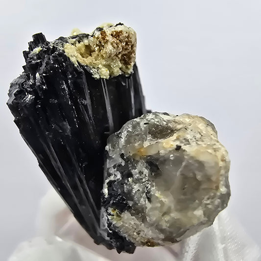 Seltene Schörl Turmalin, Rauchquarz Stufe Erongo, Namibia 42*34*30mm Sammlung