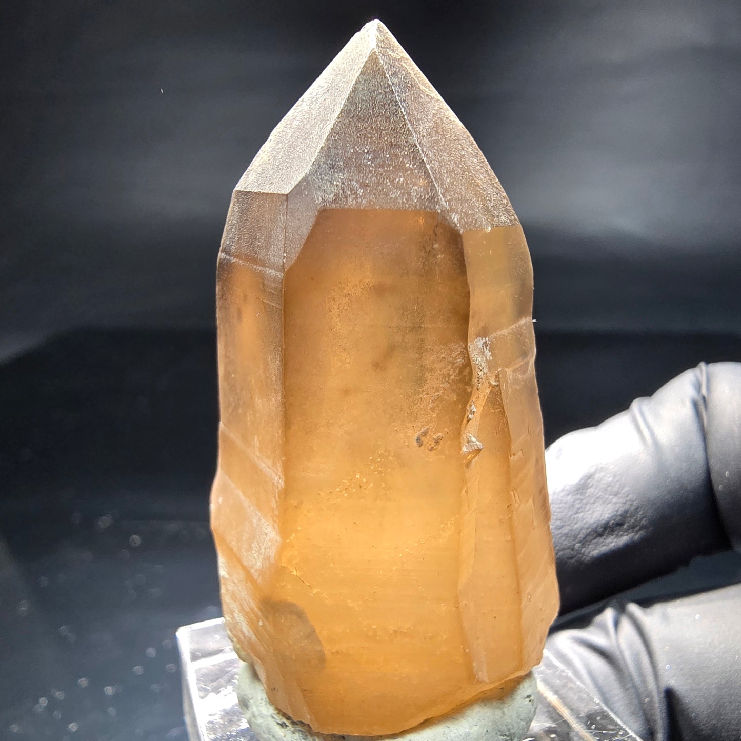 Klare Phantom Rauchquarz Zepter Spitze braun Erongo, Namibia 48*28*26mm Sammlung