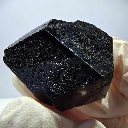 Cristal de tourmaline Schorl étoilée rare, Erongo noir, Namibie, 29 x 27 x 17 mm