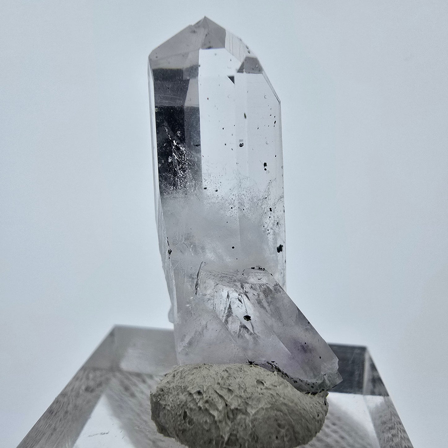 Phantom Hämatit Amethyst Quarz Spitze Streep Mine, Goboboseb, Namibia 31*15*9mm