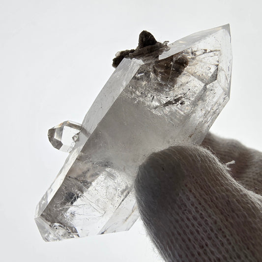 Enhydro Skelett Rauchquarz DT Zepter, 1x Blase Valentine Pocket, Namibia 60*23*21mm