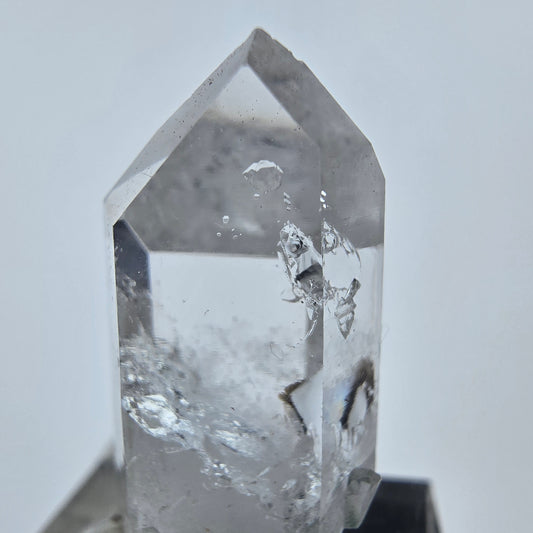 Enhydro Quarz Kristallspitze, 1x Blase Streep Mine Goboboseb, Namibia 32*16*11mm