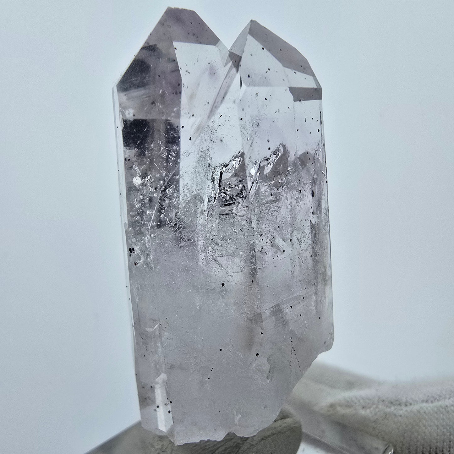 Phantom Amethyst DT Hämatit Quarz Streep Mine Goboboseb Namibia 50*22*20mm