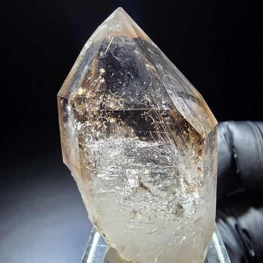 Klare Phantom Rauchquarz Zepter Spitze Goboboseb, Namibia 48*27*19mm Sammlung