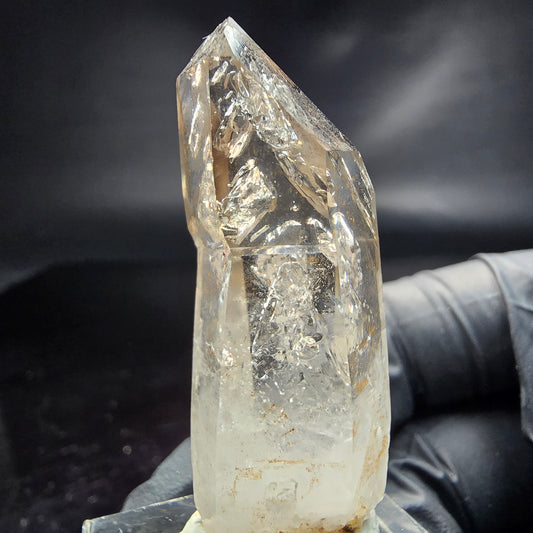 Enhydro Phantom Rauchquarz Zepter Spitze 3x Blase Goboboseb, Namibia 44*15*15mm