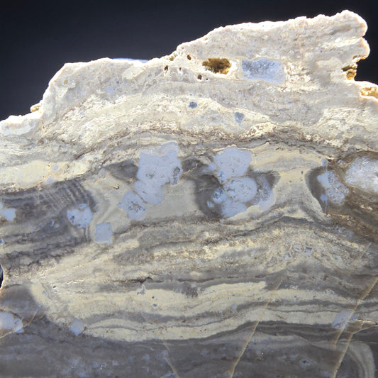 Schöner Achat Quarz Anschnitt braun grau 78*70*33mm Unbekannt Mineraliensammlung