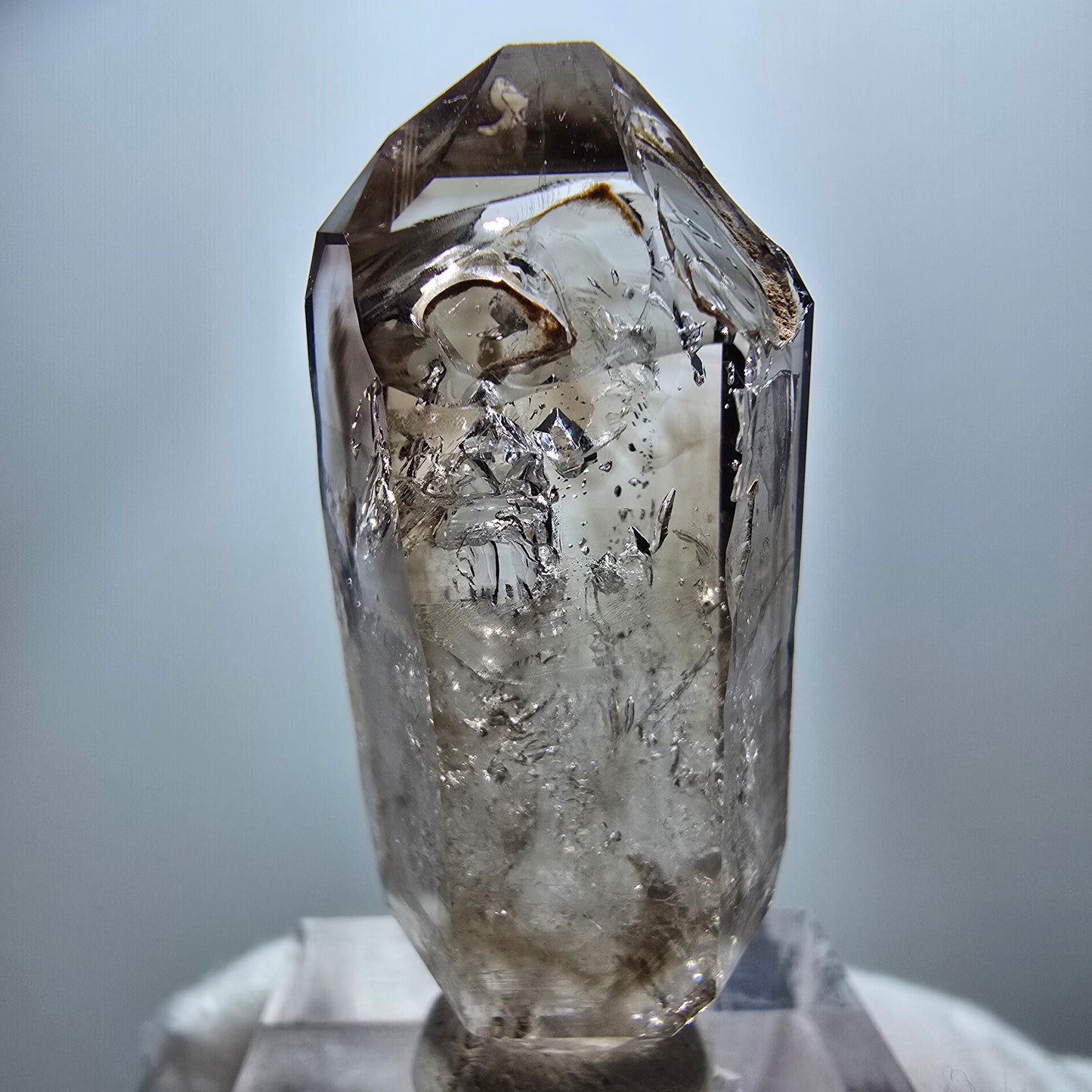 Clear Phantom Smoky Quartz Double Terminated Specimen Goboboseb, Namibia 41*18*11mm