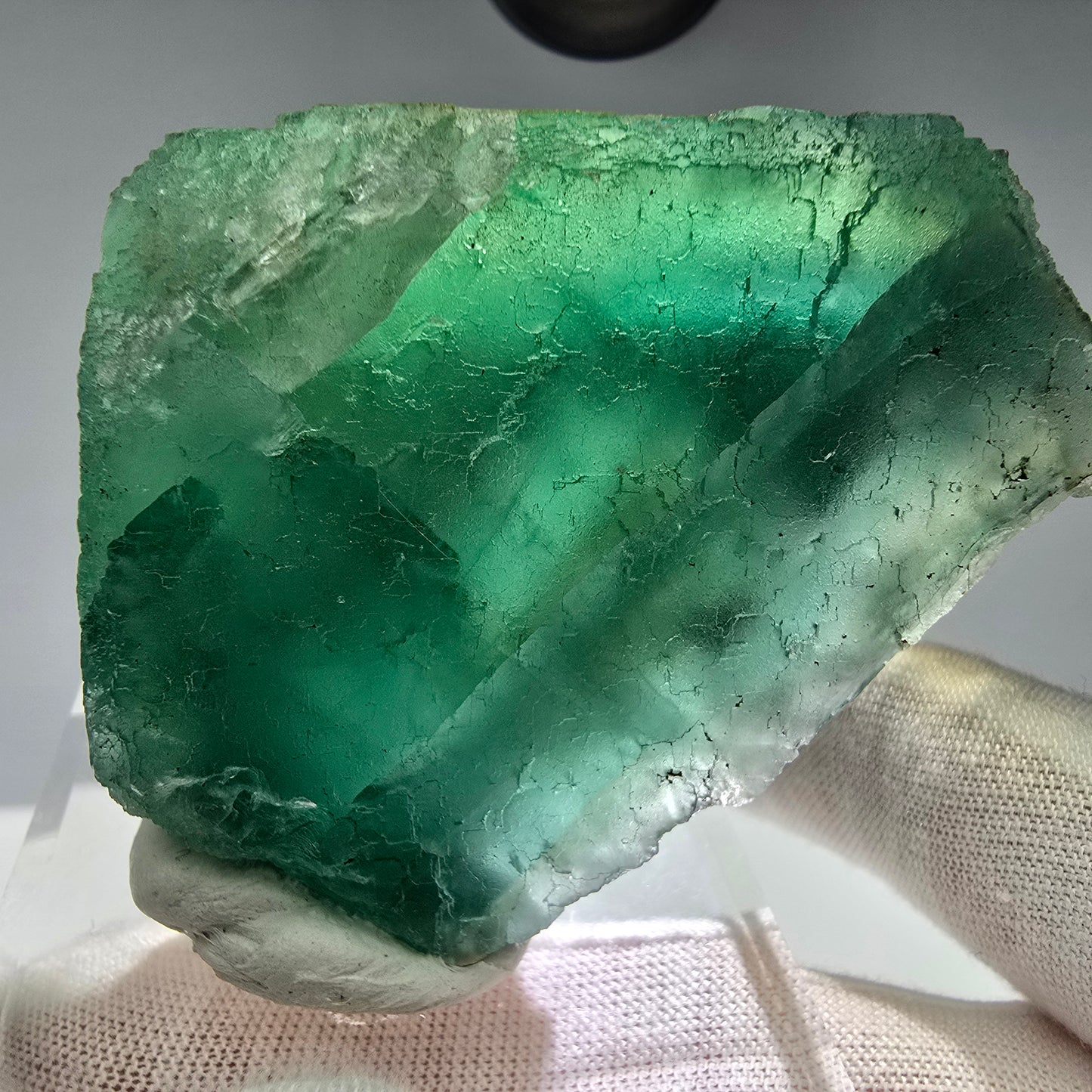 Großer Phantom Fluorit Würfel grün Okorusu, Namibia 67*55*31mm Sammlung