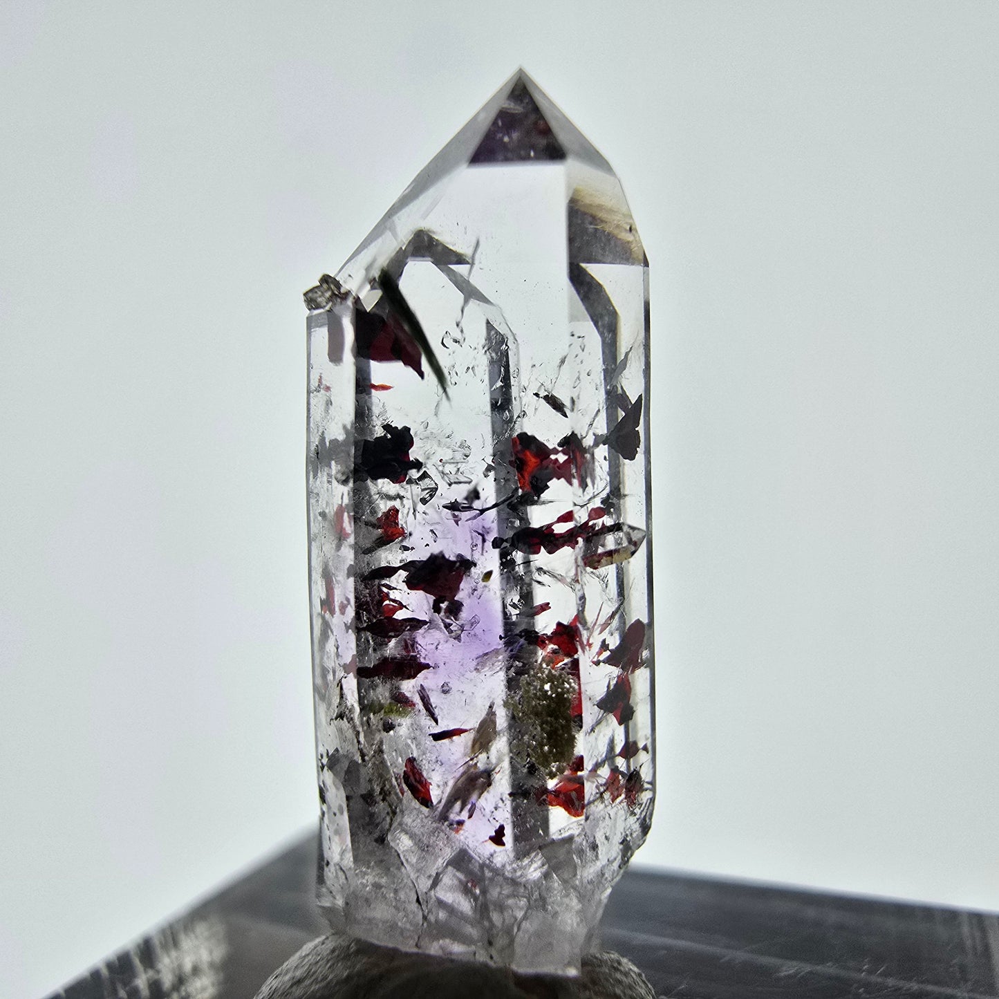 Harlekin Phantom Amethyst Spitze Streep Mine, Goboboseb, Namibia 23*8*8mm