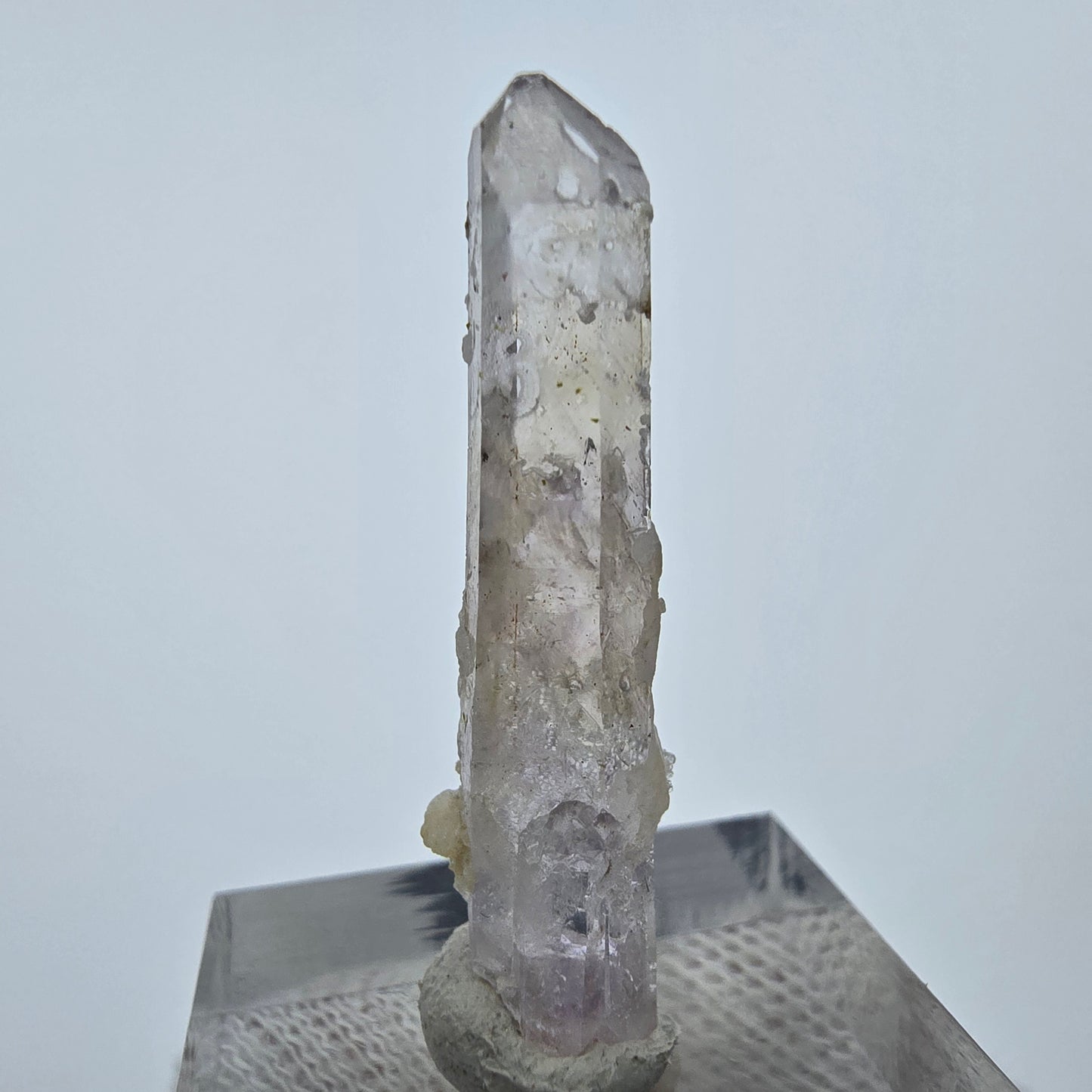 Enhydro Phantom Rauchquarz mit Calcit, 1x Blase Goboboseb, Namibia 33*9*6mm