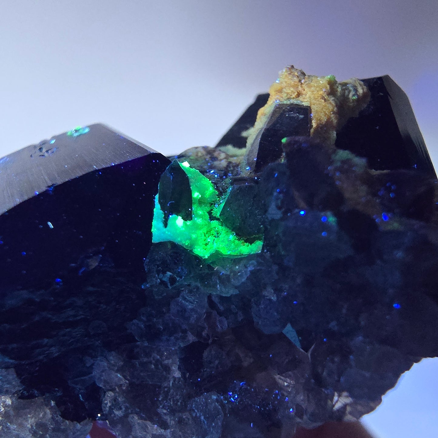 Symmetrische Schörl Turmalin, Rauchquarz, Hyalit Stufe Erongo Namibia 52*34*20mm