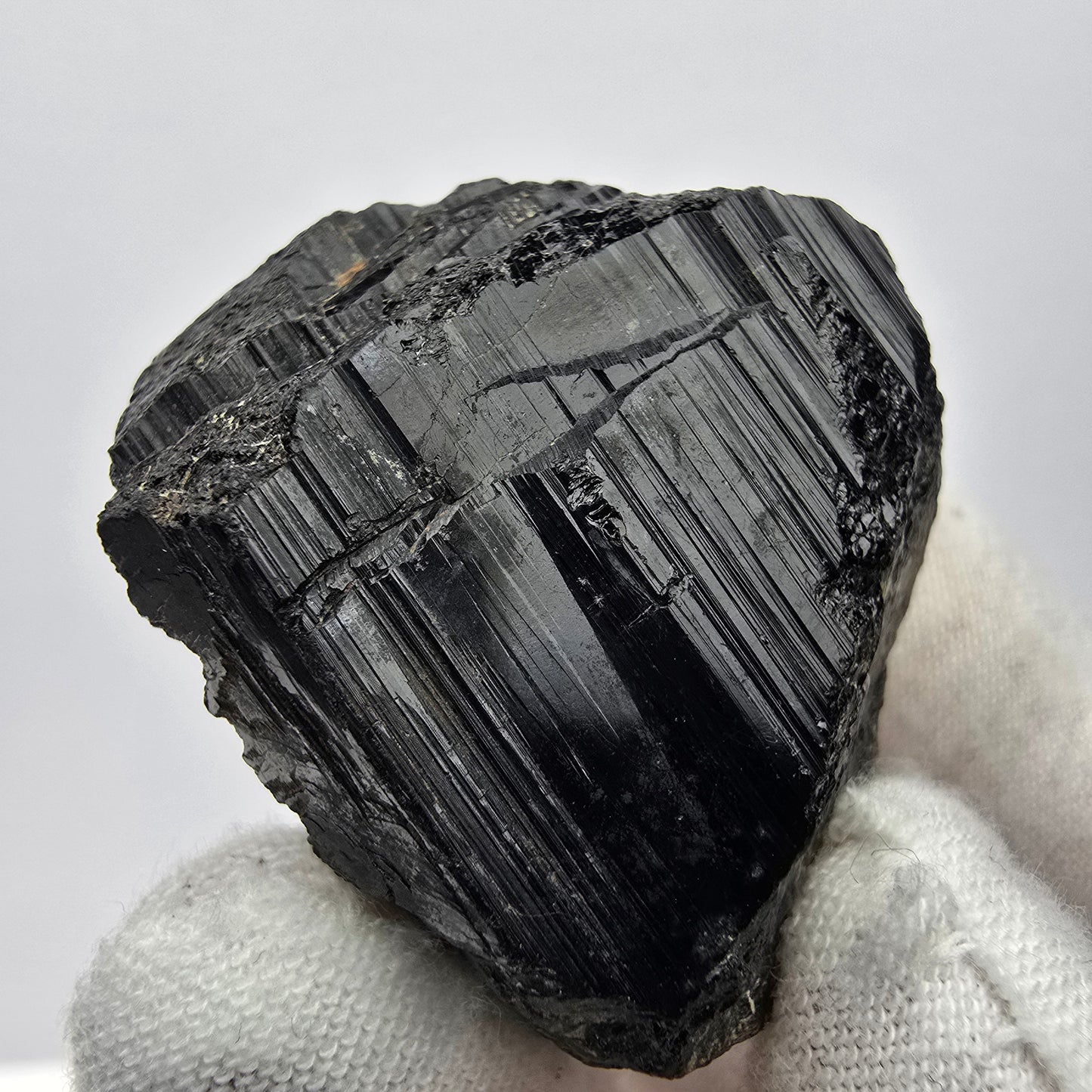 Seltener Schörl Turmalin Kristall schwarz Erongo, Namibia 37*30*28mm Sammlung