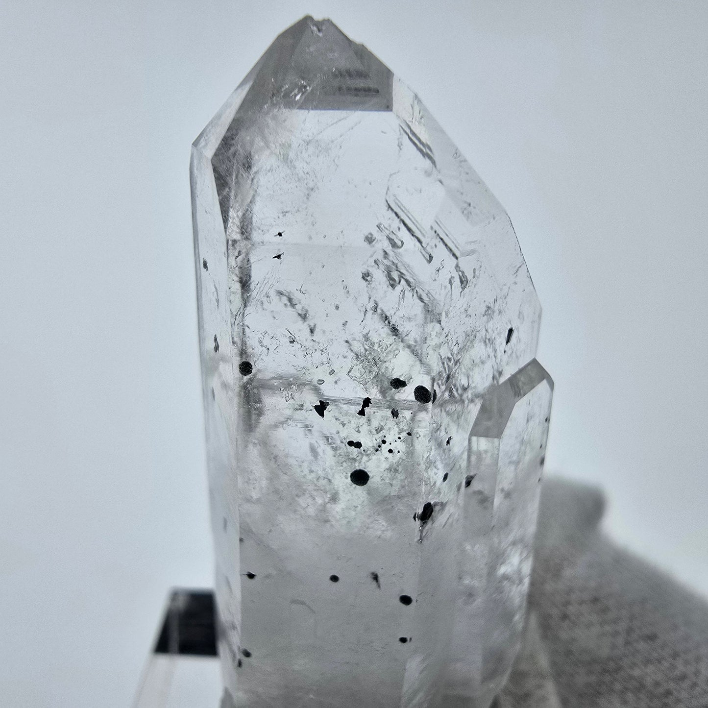 Klarer Phantom Hämatit Quarz Kristall Streep Mine, Goboboseb, Namibia 43*17*11mm