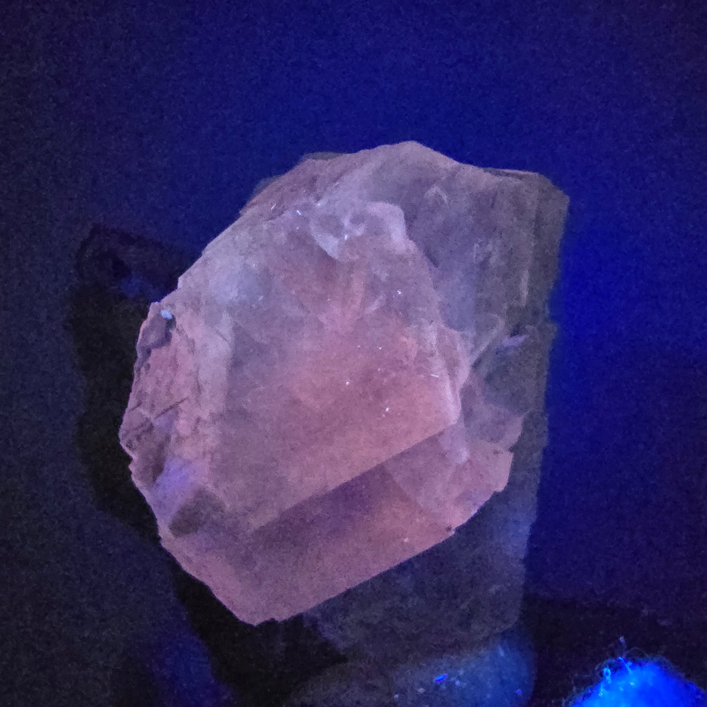 Enhydro Harlequin Améthyste Préhnite UV Calcite Streep Mine Gobo. Namibie 37*31*19mm
