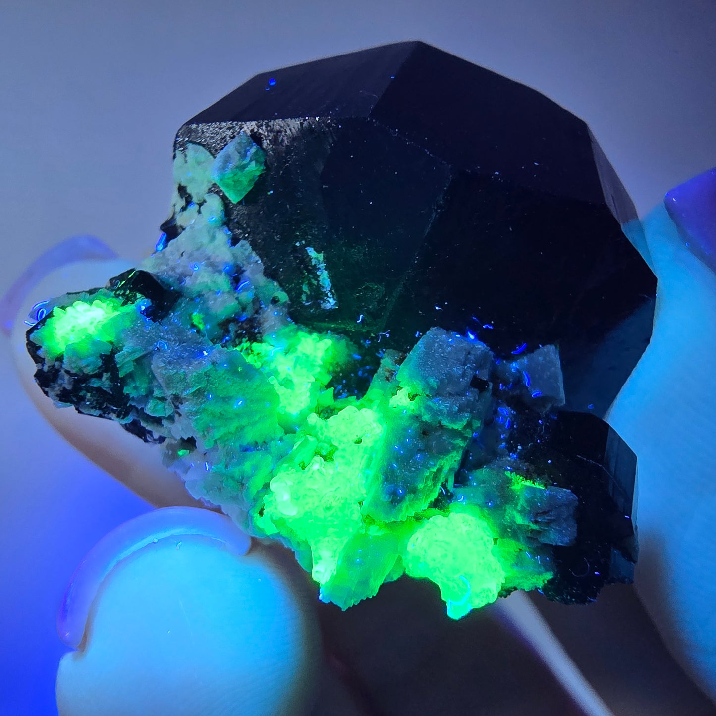 Rare Schorl Tourmaline, Hyalite, Orthoclase Specimen Erongo, Namibia 42*40*27mm