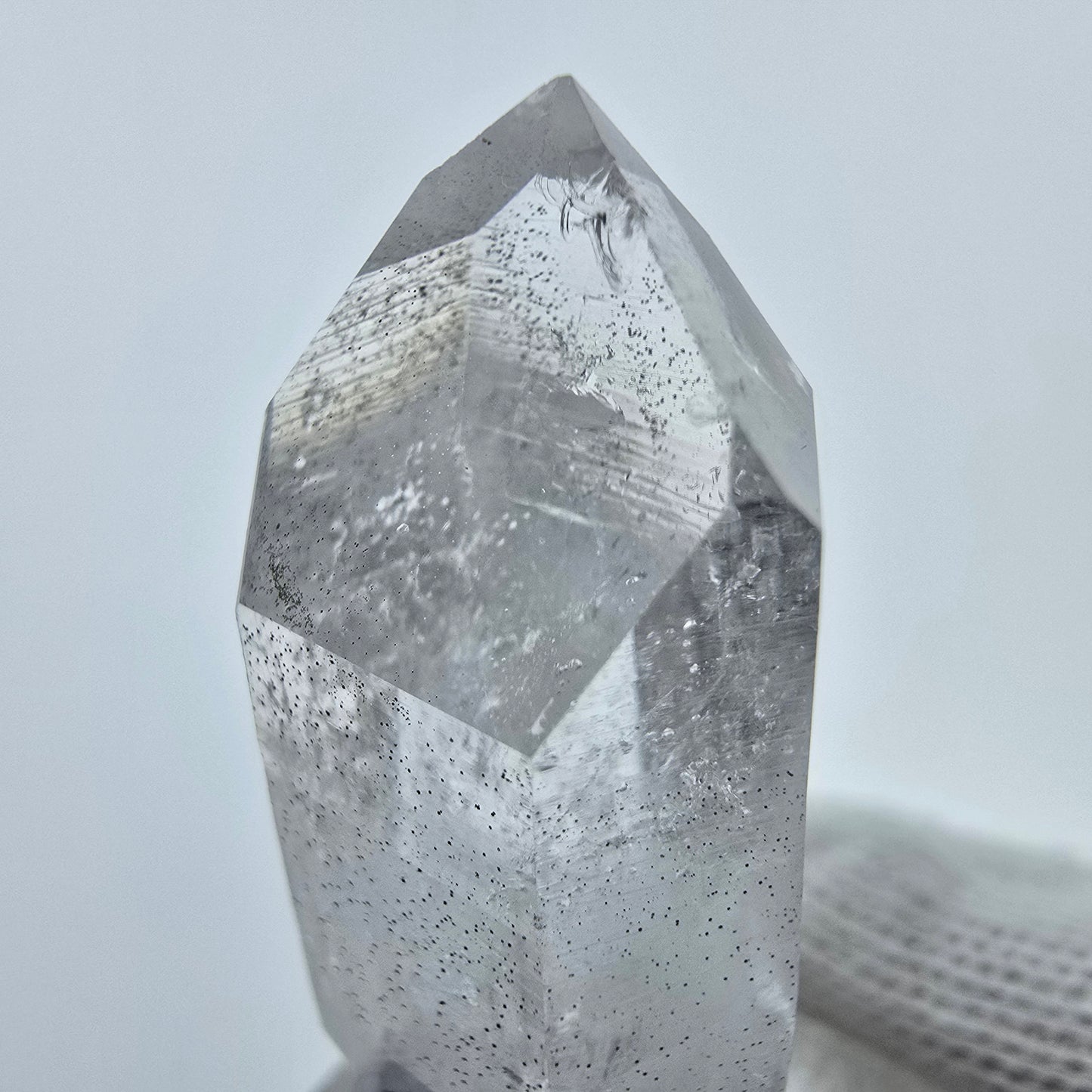 Klare Lemurian Phantom Amethyst Spitze Streep Mine Goboboseb, Namibia 43*20*16mm