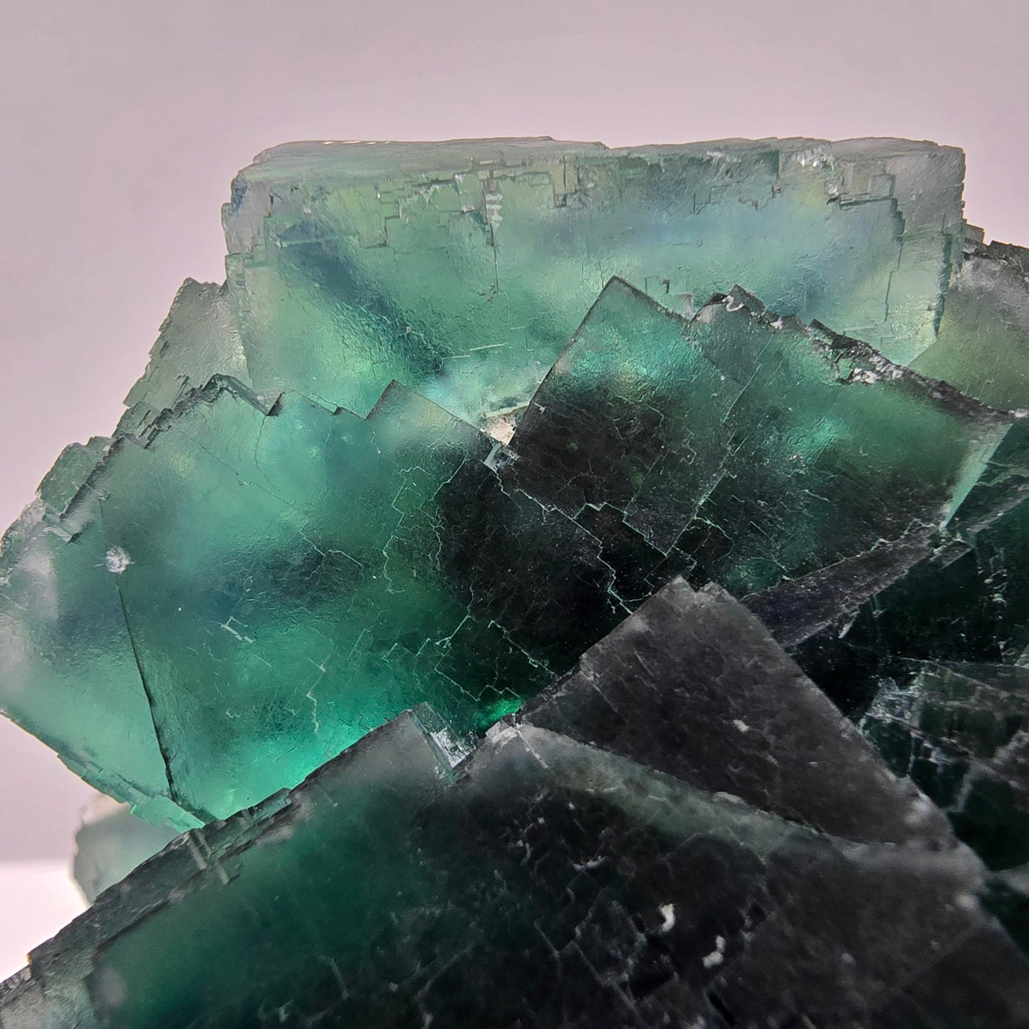 Große Phantom Fluorit Würfel Stufe grün Okorusu, Namibia 97*92*67mm Sammlung