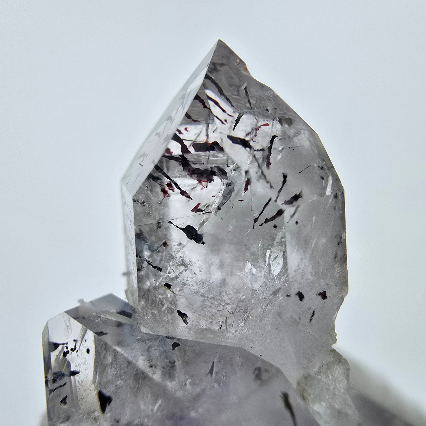 Harlekin Phantom Amethyst mit Analcim Streep Mine Goboboseb Namibia 33*24*20mm