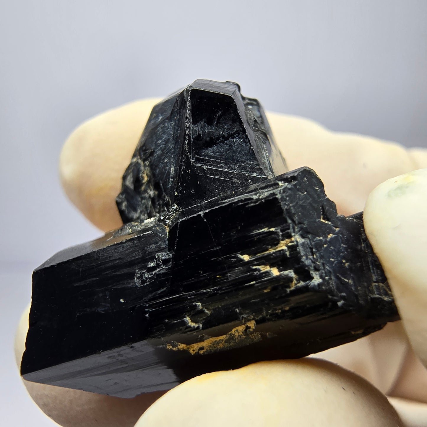 Schöne Schörl Turmalin Stufe schwarz Erongo, Namibia 24*21*14mm Sammlung