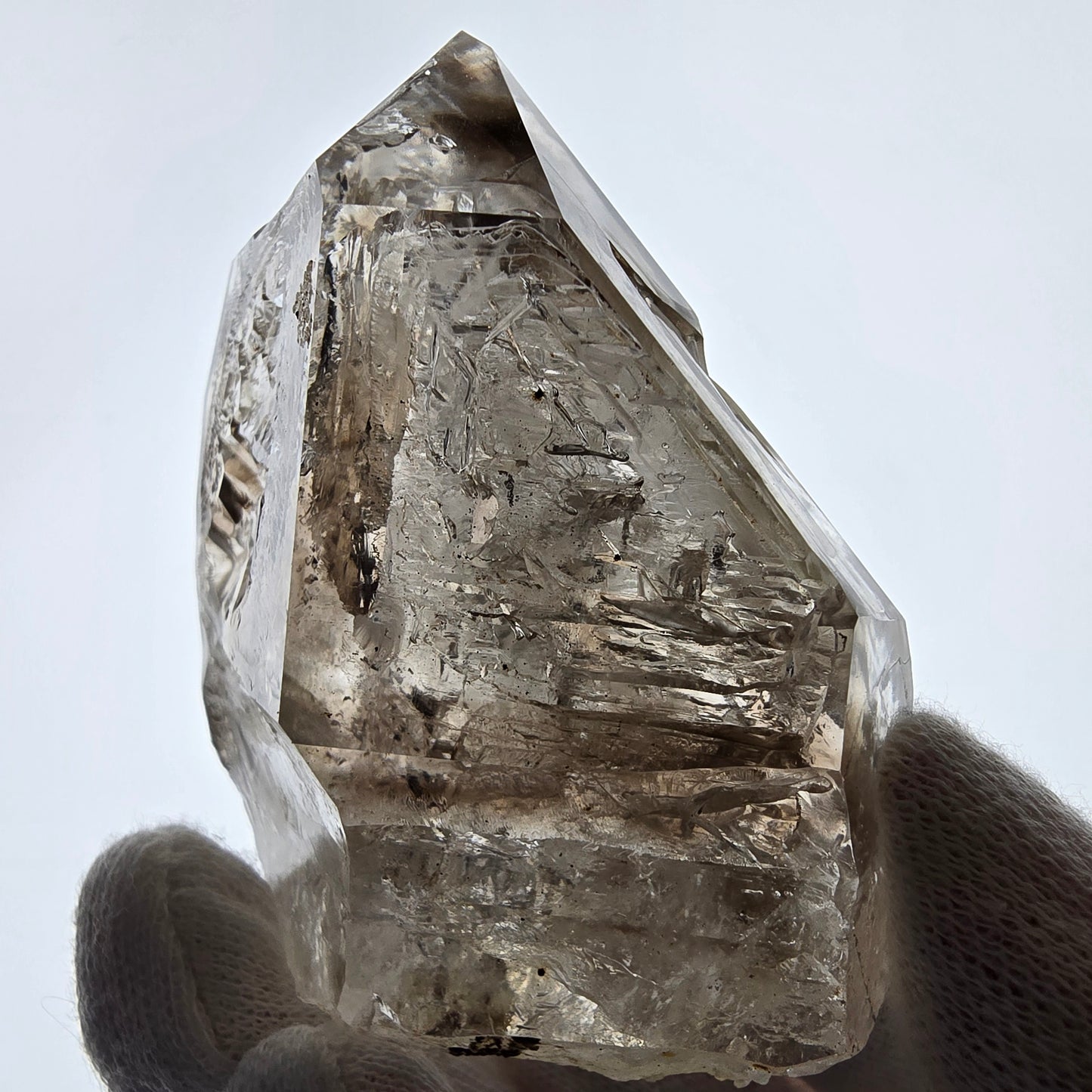 Skeleton Phantom Smoky Quartz Scepter Valentine Pocket Goboboseb Namibia 68*63*38mm