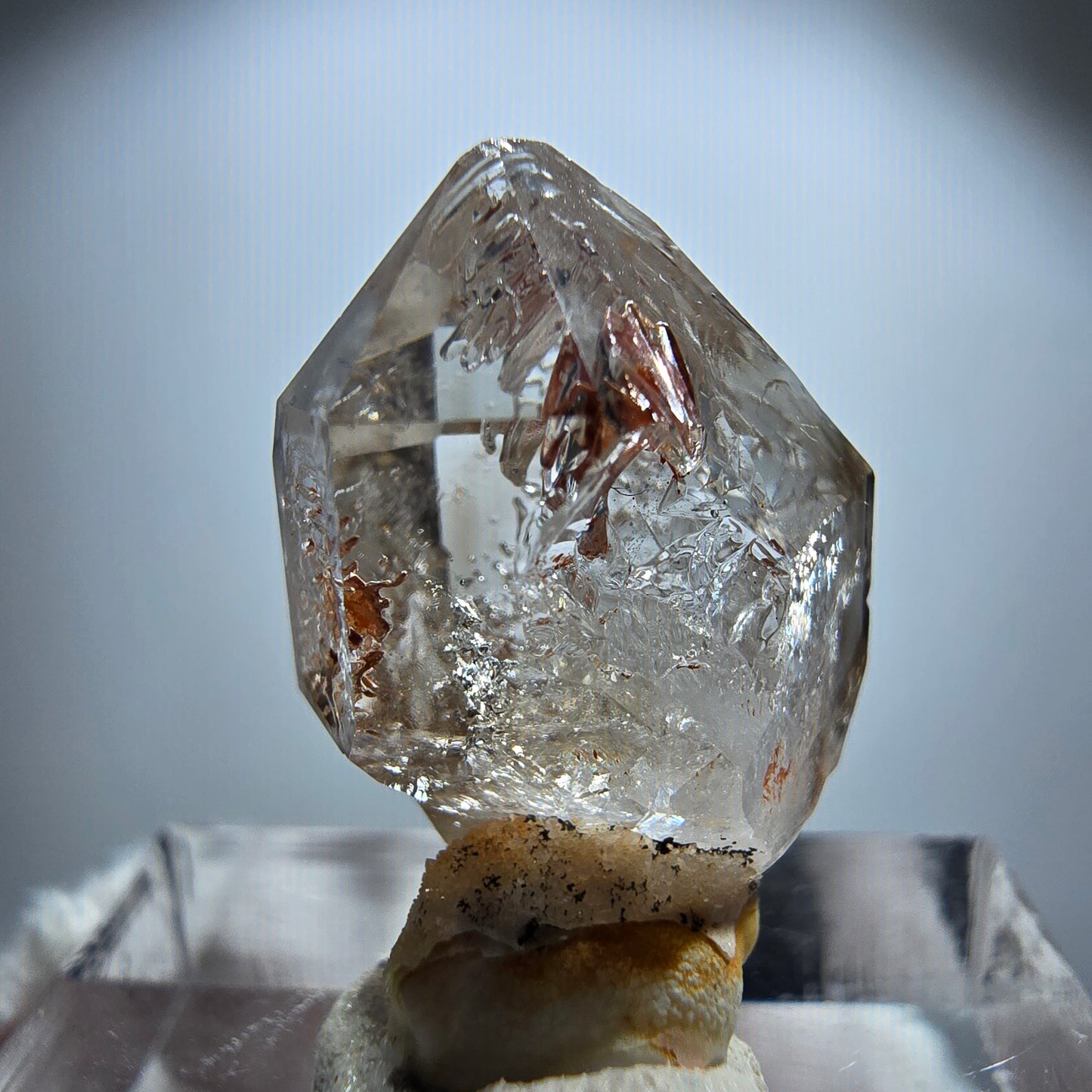 Enhydro Phantom Rauchquarz Skelett DT Zepter Goboboseb, Namibia 21*15*11mm