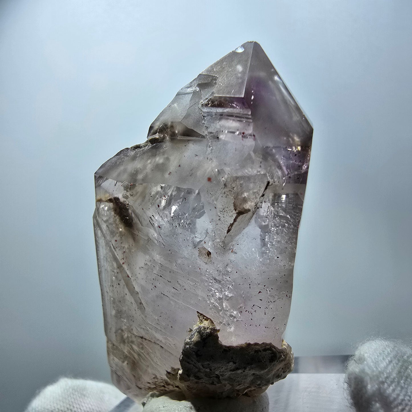 Klarer Phantom Amethyst DT Fenster Zepter Kristall Goboboseb, Namibia 65*32*24mm
